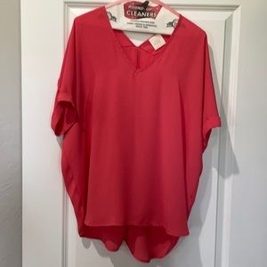 V Neck coral top